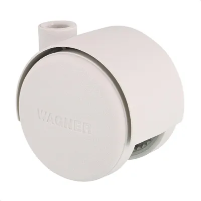 Produktbild von WAGNER Design Möbelrolle / Doppelrolle HART - Durchmesser Ø 40 mm, papyusweiß, Tragkraft 35 kg - 01600401