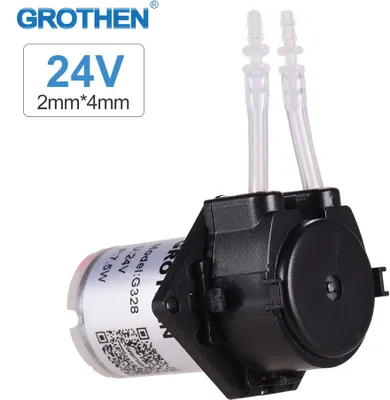 Obrázek produktu pro Dávkovací čerpadlo GROTHEN DC 24V Peristaltické čerpadlo Mini čerpadlo na kapaliny do vody Hadicová hlava Samonasávací funkce pro chemickou analýzu v akvarijních laboratořích Dávkování přísad v plochém provedení