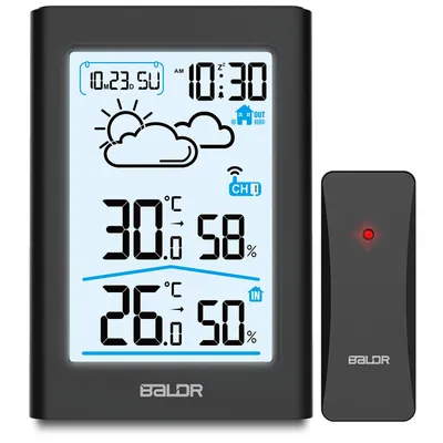 Immagine prodotto di Stazione meteo con display BD-911 nero