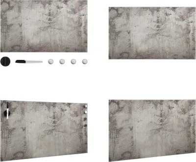 Obrázok produktu pre vidaXL Magnetická tabuľa na stenu 100x60 cm - Magnetická tabuľa - Magnetické tabule - Písacie tabule - Sklenená tabuľa