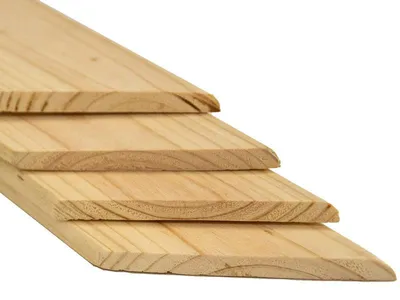 Produktbild von 4iQ Abdeckleisten für Bodentreppen 90x70 cm, Kiefer unbehandelt, 60 x 6 mm, Set