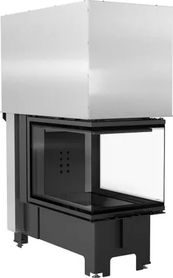 Produktbild von Kamineinsatz KRATKI NBU 500/700 11 kW Ø 200 mit Schiebetür schwarz Verkleidung