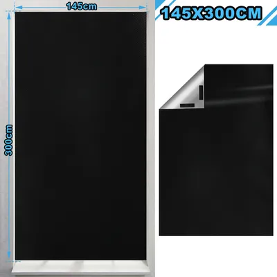 Produktbild von TolleTour Verdunklungsstoff Folie mit Thermobeschichtung Blackout mit 4x Paar Klettband,für Fenster Sichtschutz Fenster Büro Zuhause 145*300CM