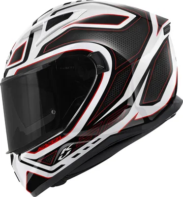Produktbild von KAPPA KV56 Neon integralhelm weiß glänzend rot größe S