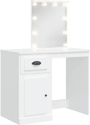 Obrázek produktu pro vidaXL Toaletní stolek s LED světly bílý 90x42x132,5 cm