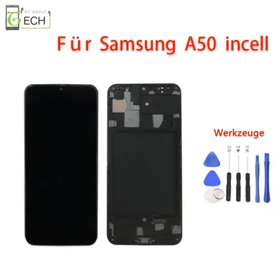 Produktbild von LCD Display für Samsung Galaxy A50 A505 (A505F), A50s (A507F) Rahmen Touchscreen