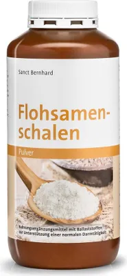 Produktbild von Sanct Bernhard Flohsamenschalen-Pulver – 400g-Dose