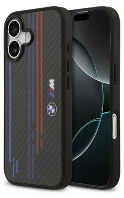 Zdjęcie produktu dla Etui BMW M Kevlar Lines MagSafe do iPhone 17 czarny