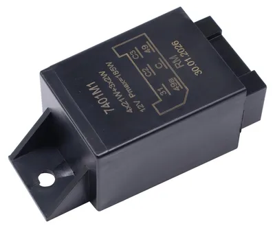 Knipperrelais 6-polig 12 V 21 W 2+1+1, Flachstecker, kompatibel mit Traktor u.a.