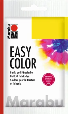 Product packaging for Marabu Easy Color fabric dye.