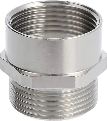 Immagine prodotto di Raccordo intermedio M/M M25x1,5 MSZ-M25 lungo esagonale ottone (CuZn) nichelato filettatura di collegamento 11,0 mm - 1 pezzo