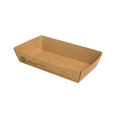 Produktbild von Papstar 87244, Schüssel, Rechteckig, Karton, Braun, Einfarbig, 80 Stück(e)