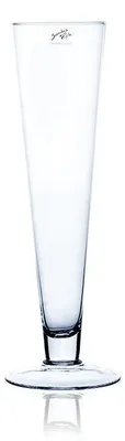 Produktbild von Glasvase, Dekoglas mit Fuß CIELO H. 40cm D. 11cm Glas konisch rund Sandra Rich
