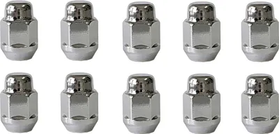 Zdjęcie produktu dla 10x Nakrętka koła M12x1.25 kołnierz stożkowy zamknięty 60° chrom 34 mm | rozmiar klucza 21 mm kompatybilny z Nissan 100NX