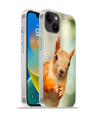 Produktbild von MuchoWow® Handyhülle Schutzhülle Hülle für Apple iPhone 14 Plus - Soft case Eichhörnchen - Lustig - Nuss - Kinder - Jungen - Mädchen - Kind Silikon Softcase Handy Hülle - Abbildung