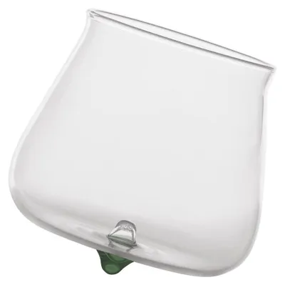 Immagine prodotto di Pirolo Set 6 Bicchieri Tumbler Junior in Vetro Borosilicato Verde - Design a Trottola Ruotante, Eleganti, Resistenti e Lavabili in Lavastoviglie