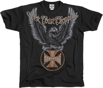 Immagine prodotto di Maglietta WCC West Coast Choppers Eagle Solid Nero-S