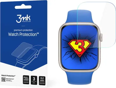 Produktbild von 3mk Display Schutzfolie Watch Protection für Apple Watch 7 45mm 0,2mm (3 Stück)