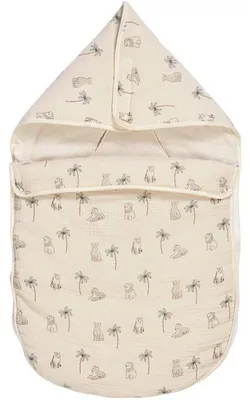 Produktbild von Babynest - CANDIDE - 70 cm - 0-3 Monate - Weißer Tigerprint