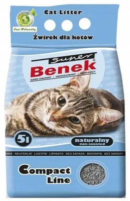 Zdjęcie produktu dla Certech Super Benek Compact Naturalny - żwirek dla kota zbrylający 5 l