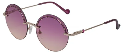 Produktbild von Liu Jo Runde Damen-Sonnenbrille aus Metall LJ3100S mit dekorativen Details