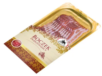 Produktbild von Reifender Schweinebauch, in Scheiben, 100 g, ZMB