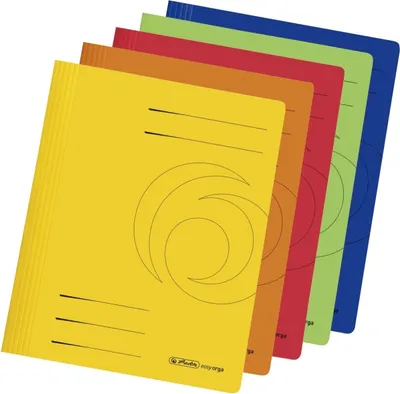 Image de Herlitz Schnellhefter  A4 Karton farb.sort gefaltet 10er