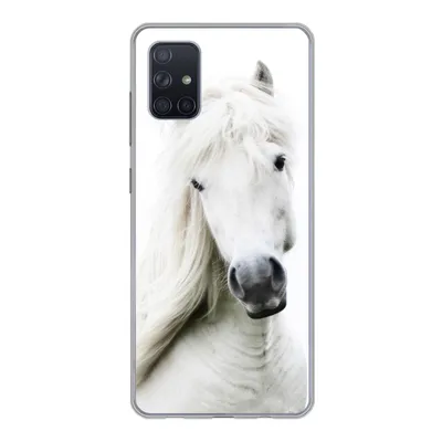 Produktbild von MuchoWow® Handyhülle Schutzhülle Hülle für Samsung Galaxy A71 Pferde - Nutztiere - Mähnen Silikon Softcase Handy Hülle - Kartenbesitzer