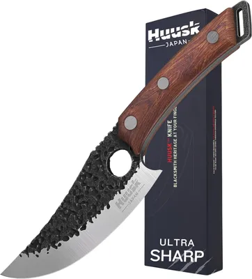 Produktbild von Huusk Kochmesser, Küchenmesser - Perfekt zum Schneiden und Zerkleinern Messer Japan Original Scharf, Messer japanischer Art für Zuhause