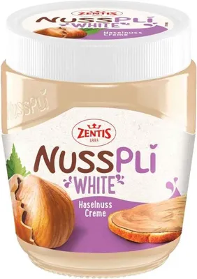 Produktbild von Zentis Nusspli White Haselnuss-Creme 300g