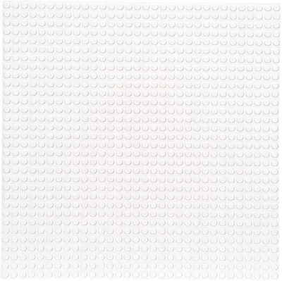 Produktbild von Duża PŁYTKA KONSTRUKCYJNA do klocków Standard kreatywna podstawa, 32x32 biała