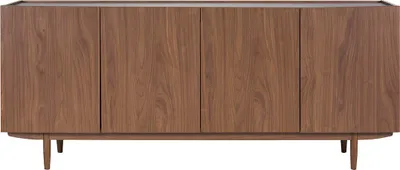 Produktbild von Miliboo - Vintage-Sideboard mit vier Türen aus dunklem Holz B180 cm SANAA