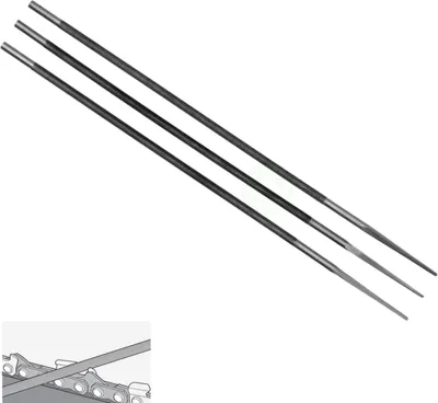 Image de Lime ronde Ø 4,0mm pour chaîne de scie 3/8" P et 1/4" (3pcs)