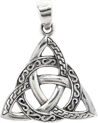 Produktbild von Knotenmuster Schmuck Anhänger 925er Silber Celtic Kelten Schmuck