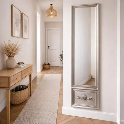 Produktbild von Barock Spiegel IMPRESS silber 180x60cm Holzrahmen