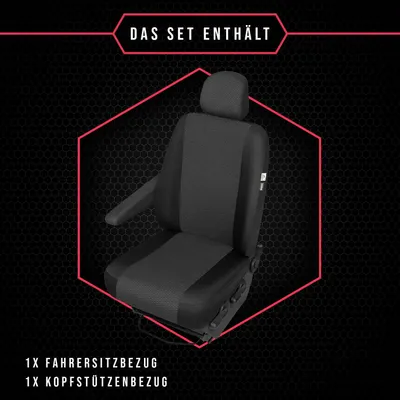 Produktbild von Autositzbezüge Maß Schonbezüge für Fiat Talento ab 14 1-Sitze Sitzbezug Auto