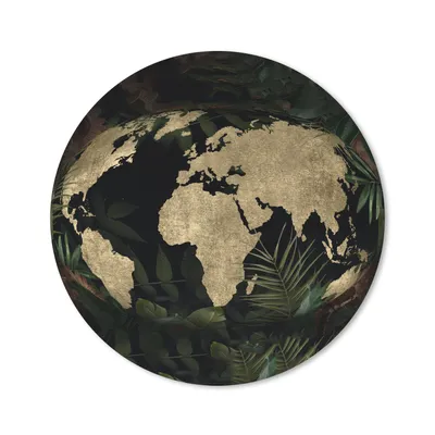 Produktbild von MuchoWow® Mauspad Mousepad Weltkarte - Vintage - Globus 40x40 cm - Mousepads - Maus Mat - Pad - Mausunterlage - Schreibtisch Accessoires