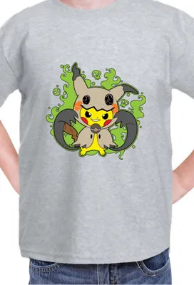 Obrázek produktu pro Dětské Triko Japan Manga Anime Comics Pokemon 040,  / Vřesově šedá