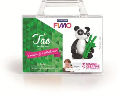 Produktbild von Fimo Polymer Clay Set - Tao der Panda Bastelkoffer für Kinder