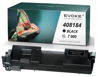 Immagine prodotto di Cartuccia compatibile Evoke per stampante Ricoh SPC360 K 408184, colore nero, resa di 7.000 pagine, compatibile con la SP C360