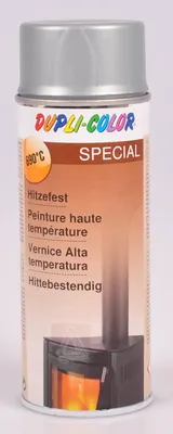 Produktbild von Dupli-Color Thermo Spray, Silber, Flach-matt, Basis, Metall, Metall, Farbspritzpistole