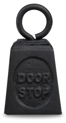 Imagen del producto de Solidchoice - Tope de puerta de hierro fundido "Peso", para estabilidad y decoración