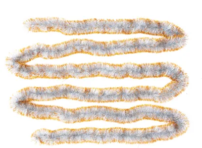 Produktbild von Girlande Lametta Doxa Silber Gold Ø 100 mm x 6 m