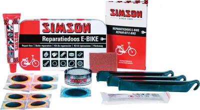 Obrázok produktu pre reparatursatz E-Bike Aluminium rot/weiß 14-teilig