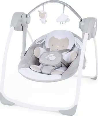 Immagine prodotto di INGENUITY Altalena elettrica pieghevole Little Sheep - Arco giochi e giocattoli rimovibili