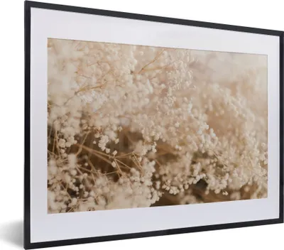 Produktbild von MuchoWow® Gerahmtes Poster Pampasgras - Pflanze - Natur 40x30 cm - Poster mit Schwarzem Bilderrahmen Wandposter Rahmen Foto Bilder - Bilderrahmen - Poster im Rahmen