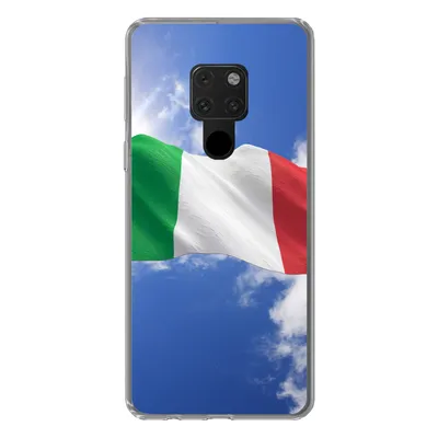 Produktbild von MuchoWow® Handyhülle Schutzhülle Hülle für Huawei P40 Lite Die Flagge Italiens weht am Himmel Silikon Softcase Handy Hülle - Handy
