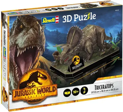 Produktbild von Revell Spiele & Puzzle 3D-Puzzle Jurassic World Dinosaurier Triceratops