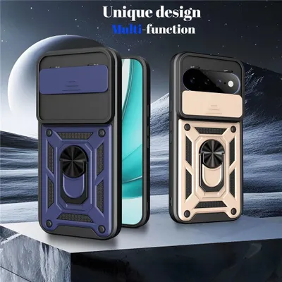 Produktbild von Google Pixel 11 / 11 Pro Hülle - Coverup Armor Ring Ständer Back Cover mit Kamera Schutz - Grün