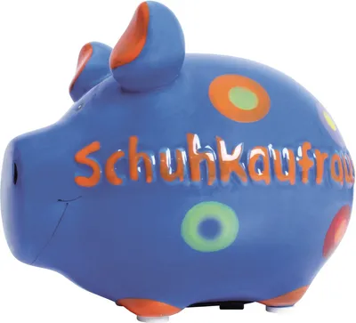 Produktbild von KCG 100854 Spardose Schwein "Schuhkaufrausch" - Keramik, klein